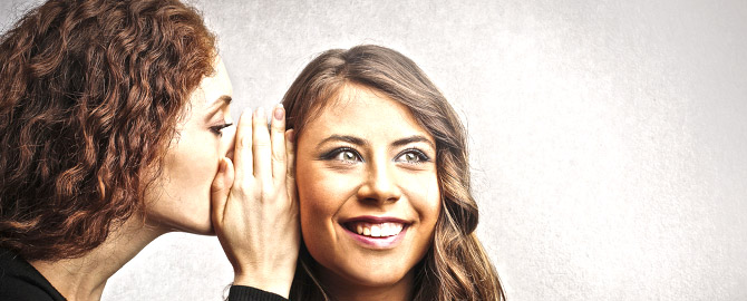 woman telling another woman secrets about drain repairs in the scarborough area